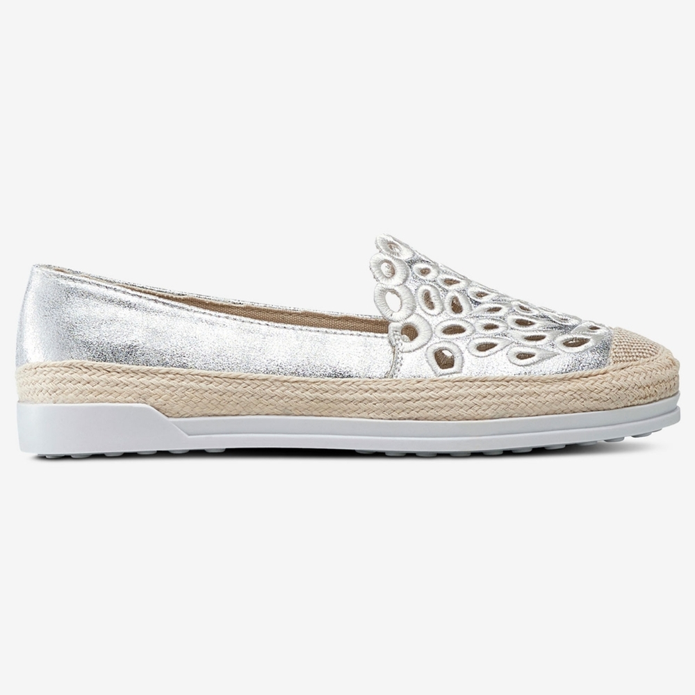 Ellos Cut Out Slip-On Espadrille Flats